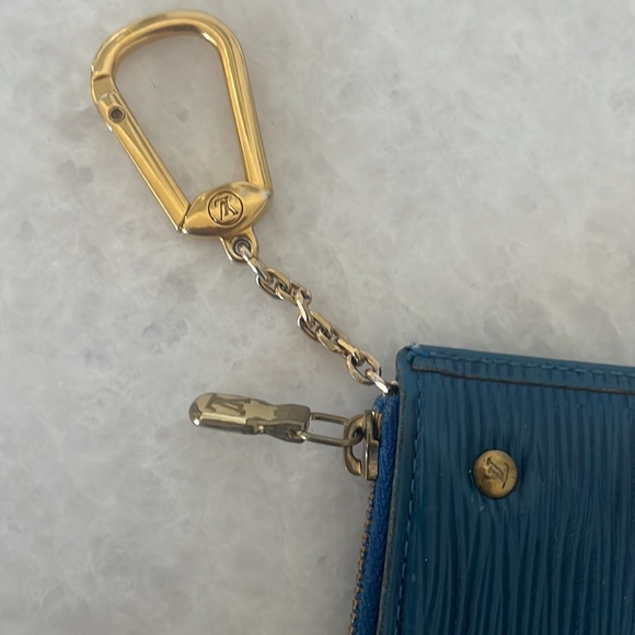 Pochette Cle Coin Case Epi Toledo Blue - Picture 3 of 7